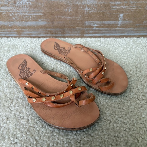 Ancient Greek Sandals Amalia Nail Studded Sandals Boho Preppy Western Womens 6 - Picture 9 of 9